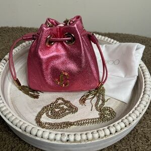 Jimmy Choo mini bucket bag